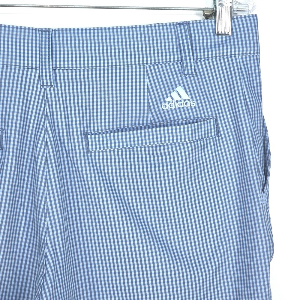 Adidas Ultimate 365 Golf Shorts Men 32 Gingham Check Stretch Performance Classic - Picture 15 of 16